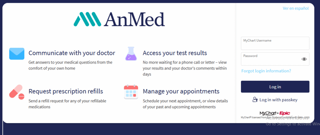  AnMed MyChart Login